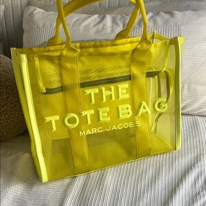 Marc Jacobs Vibrant Yellow Mesh Tote